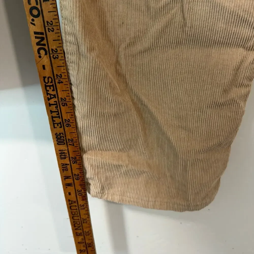 Levi's Women's '94 Baggy Corduroy Pants High Rise Straight‎ Leg Tan 30 - Picture 4 of 8